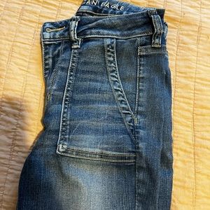 American eagle high rise jegging crop